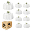 10 Pack Round Premium Tablecloth, Wrinkle Round Table Clothes, Washable Polyester Table Clothes Cover For Kitchen Dining, Wedding Birthday Party, Buffet Restaurant, Banquet