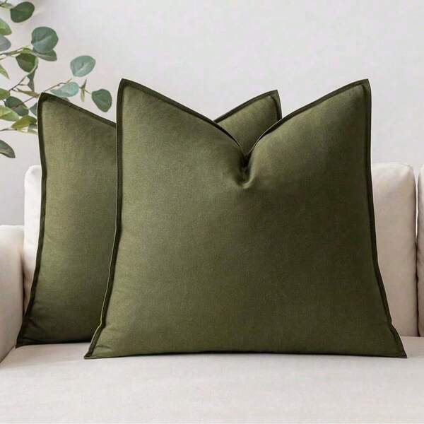 1pc Comfortable & Decorative Sofa Throw Pillow Cover, Suitable For All Seasons, Modern Farmhouse Home Decor For Sofa, Living Room, Bed, Patio